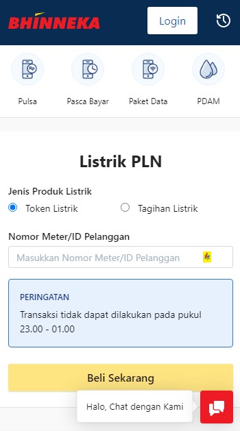 Beli Token Listrik