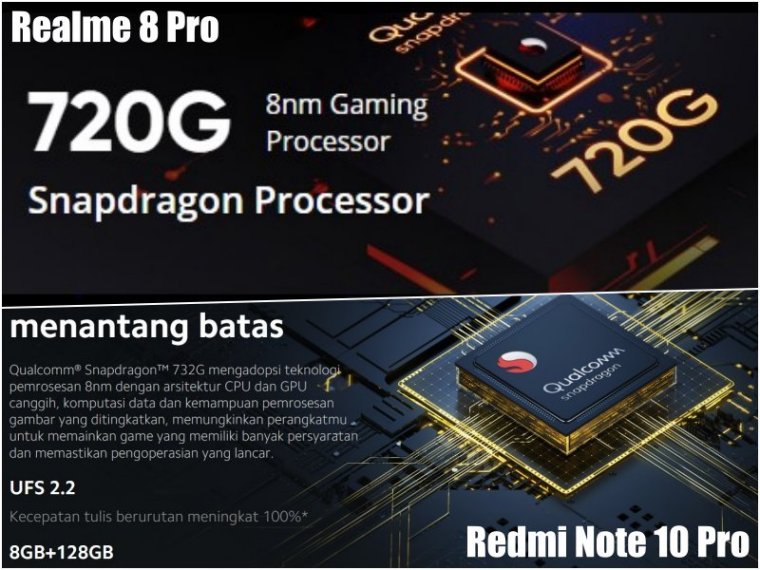 Realme 8 Pro VS Redmi Note 10 Pro dari Sisi Performa