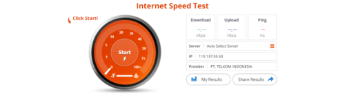 Cek Kecepatan Wifi: Bandwidthplace.com