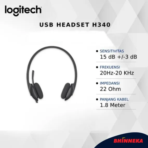 LOGITECH USB Headset H340